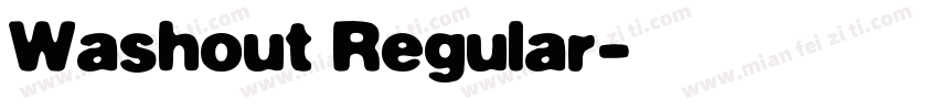 Washout Regular字体转换